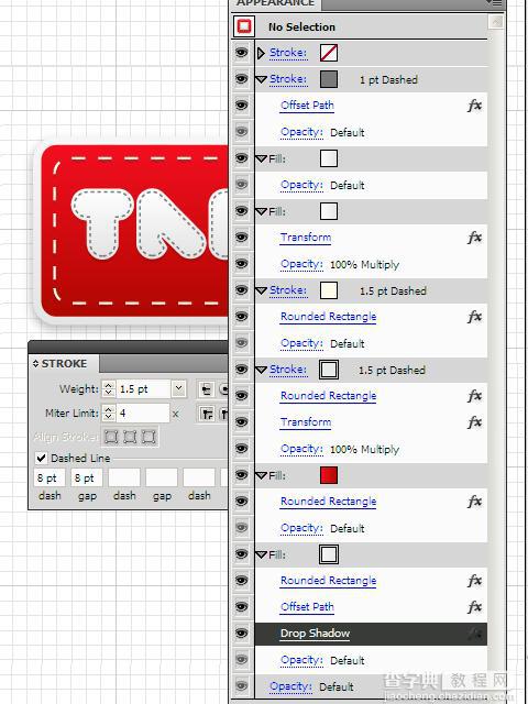 Illustrator创建无限重用的按钮样式图文教程21