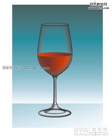 CorelDRAW 制作高雅的高脚红酒杯8