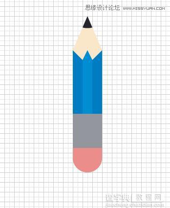 Illustrator cs5 艺术画笔绘制弯曲的铅笔12