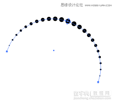 Illustrator教程：绘制点状扩散效果的漩涡艺术图形5