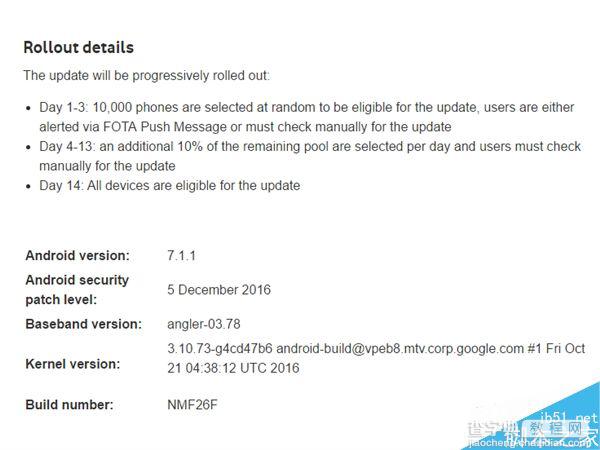 Android 7.1正式版将在12月5日正式开始推送2