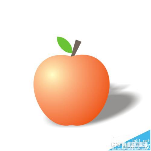 cdr怎么画苹果? CorelDRAW绘制红彤彤的苹果的教程21
