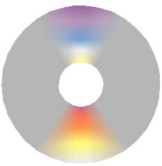 利用FreeHand混合渐变色技巧创建CD光盘的反光表面9