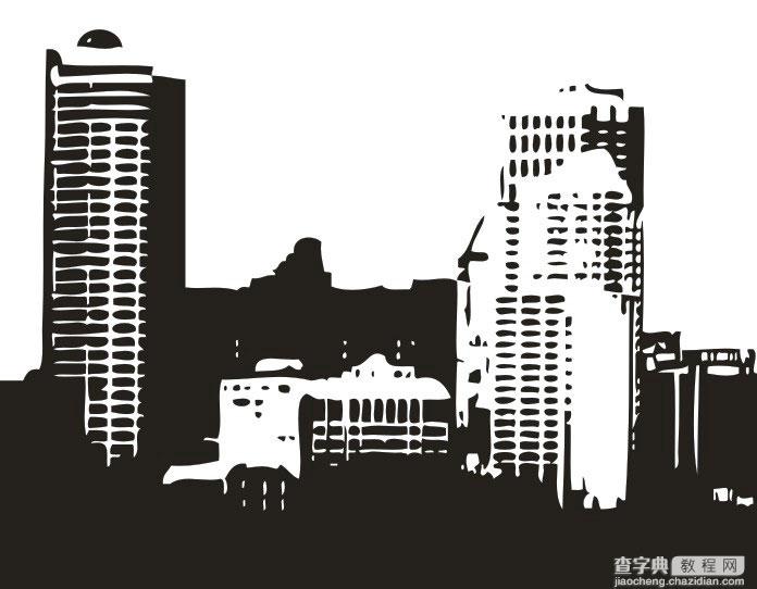 CDR贝塞尔绘制柔美鲜艳的活力城市海报4