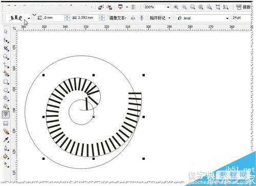 CDR简单设计漂亮的螺旋式标志11
