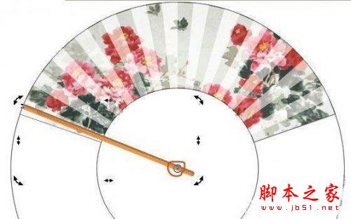 coreldraw用鼠绘逼真漂亮的手折扇的方法(图文教程)12