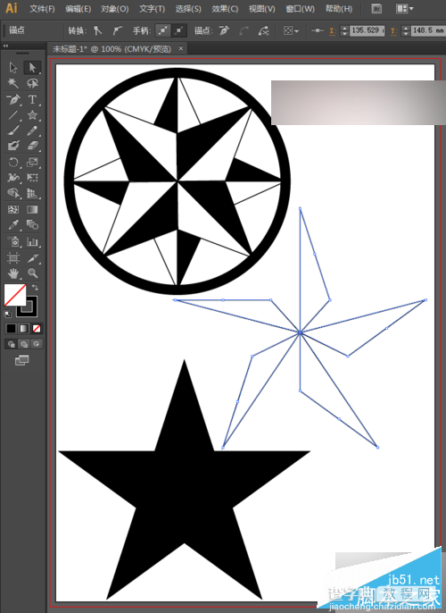 AI绘制星形logo标志的两种方法介绍27