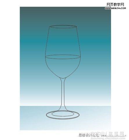 CorelDRAW 制作高雅的高脚红酒杯3