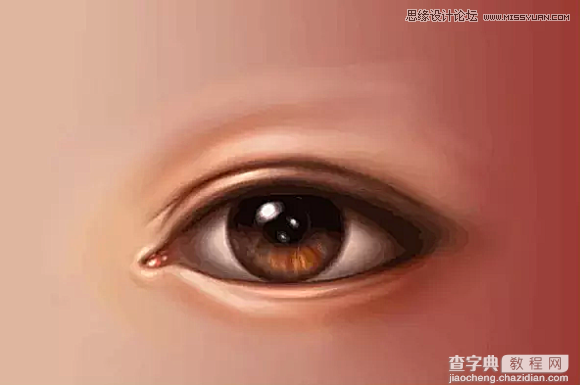 使用Photoshop鼠绘功能制作超逼真的人像眼睛效果教程27