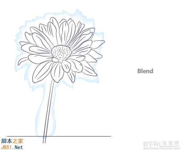 Illustrator(AI)模仿真实花朵绘制出具有水彩矢量效果的花卉图实例介绍12