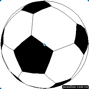 FreeHand实例教程：绘制一个立体足球12