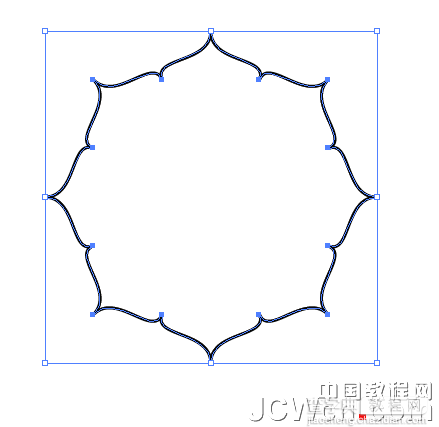 AI 制作八瓣莲花图案教材17