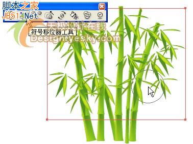 Illustrator(AI)设计绘制清新翠竹矢量图实例教程12