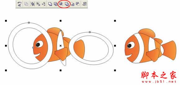 Coreldraw绘制海底总动员之小鱼Nemo5