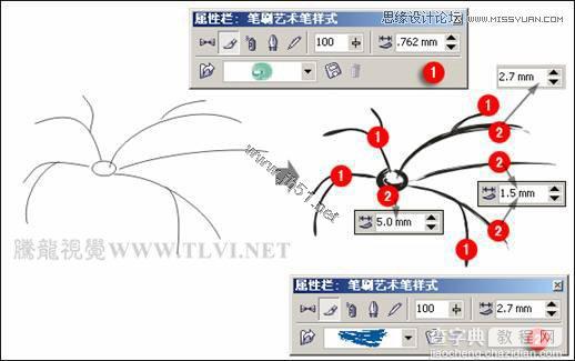 CorelDRAW(CDR)制作(绘制)中国风水墨国画实例教程分享12