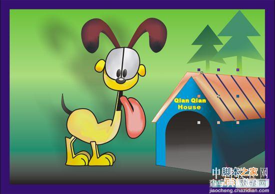 CorelDRAW(CDR)设计绘制一只卡通可爱的小狗鼠绘实例教程54