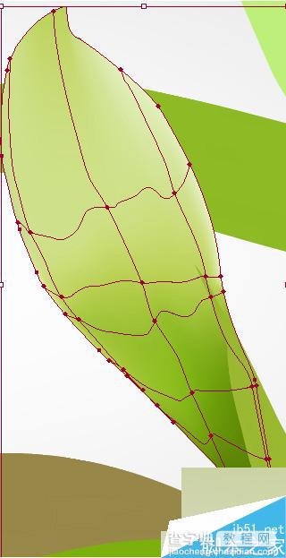 用AI制作逼真翠绿带有水珠的树叶8