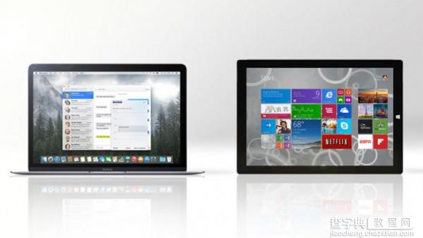 苹果对战微软 MacBook vs Surface Pro 3规格价格对比1