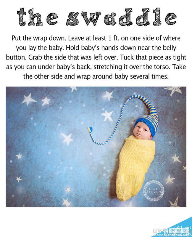 自然光下可爱的新生婴儿照拍照造型指南课程1