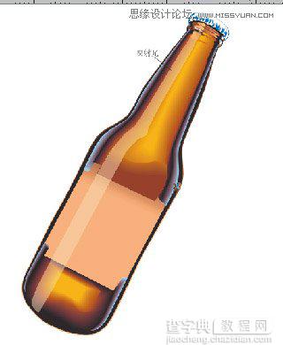 Coreldraw矢量图绘制教程：绘制精致的啤酒广告18