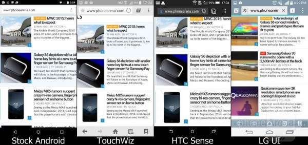 Android 5.0原生系统/TouchWiz/HTC Sense/LG UI界面对比12