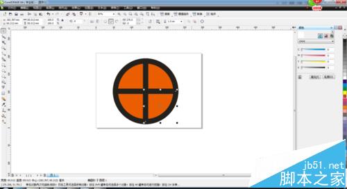 cdr怎么把一个圆等分成四份? coreldraw等分圆的技巧12