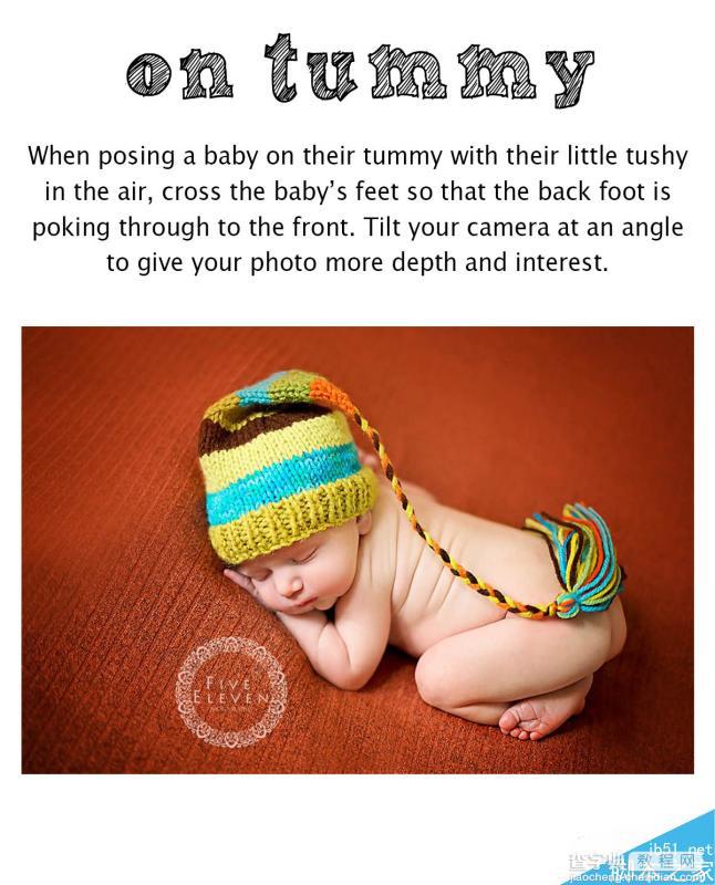 自然光下可爱的新生婴儿照拍照造型指南课程2