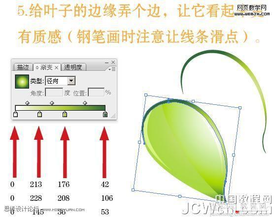 Illustrator 绘制绿叶环保的精致货牌7