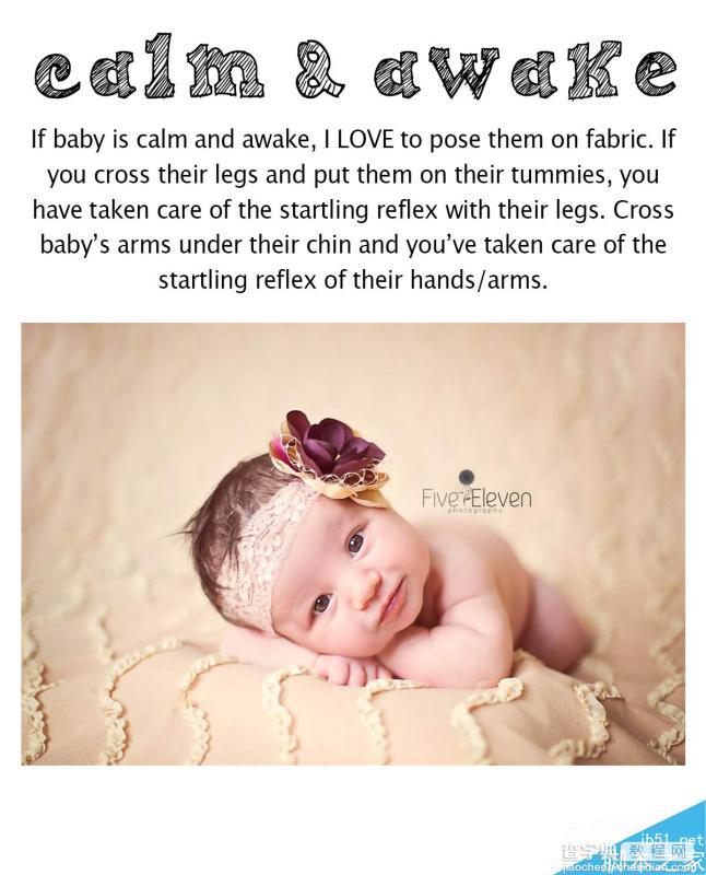 自然光下可爱的新生婴儿照拍照造型指南课程6