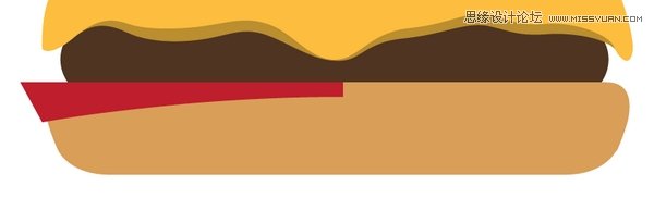 Illustrator(AI)设计时尚简洁风格的巧克力汉堡包图标12