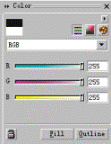CorelDRAW10中的色彩泊坞窗工具使用详解2