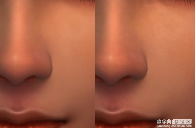3D光头女模脸部贴图教程9