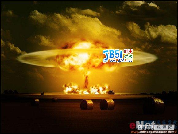 photoshop打造原子弹核爆炸壮观效果22