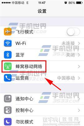 iPhone5S在哪里设置禁止程序联网?1