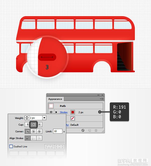 AI绘制一辆双层红色大巴车27