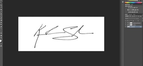 简单几步教你把自己的手写签名制成作品水印方法教程6