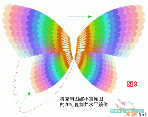 Coreldraw(CDR)设计制作具有手绘特色的美丽翩跹蝴蝶梦实例教程10