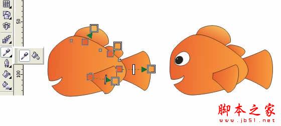 Coreldraw绘制海底总动员之小鱼Nemo4
