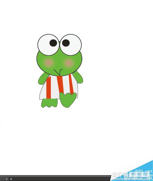 Ai简单绘制可爱的卡通小青蛙10
