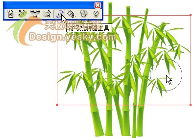 Illustrator(AI)设计绘制清新翠竹矢量图实例教程11