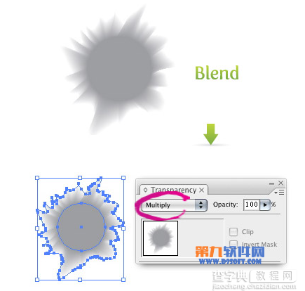 Illustrator(AI)设计制作出具有水彩画效果的人物图实例教程11