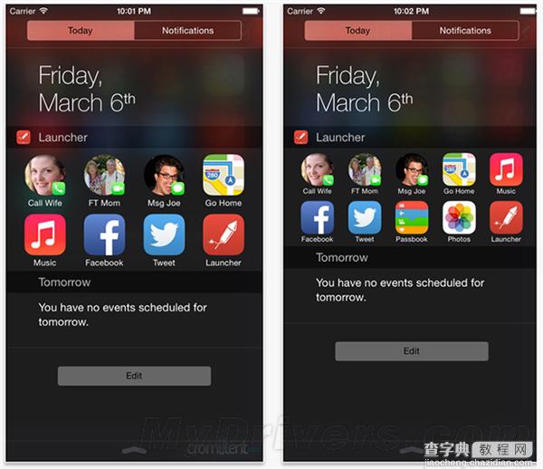 必下！在iOS8通知中心直接快速切换APP的Launcher小工具回归1