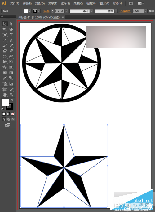 AI绘制星形logo标志的两种方法介绍28