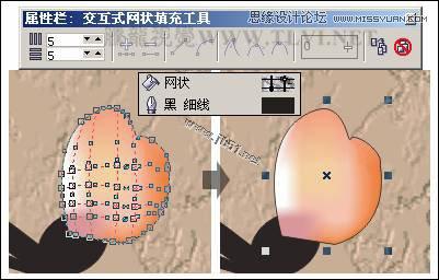 CorelDRAW(CDR)设计制作中国风花鸟工笔画实例教程13