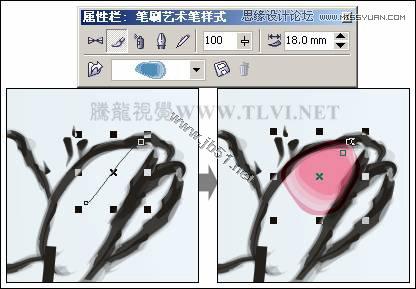 CorelDRAW(CDR)制作(绘制)中国风水墨国画实例教程分享16