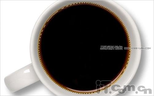 Photoshop扭曲滤镜制作牛奶混和咖啡的效果图2