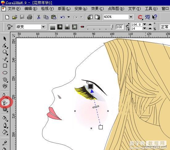 Coreldraw(CDR)设计绘制时尚女性技法实例教程集合6