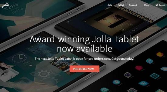 搭载最新Sailfish OS系统的Jolla Tablet平板电脑全球开始预定4