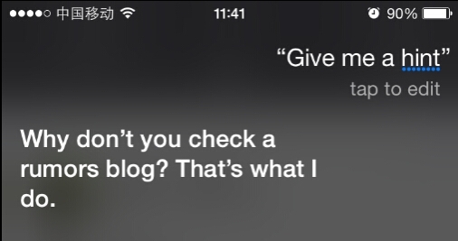 问Siri苹果iPhone6S 9月9日发布会 Siri会怎么回答?1