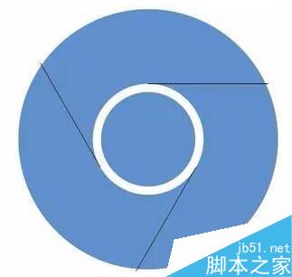 corelDRAW绘制一个谷歌浏览器Logo5